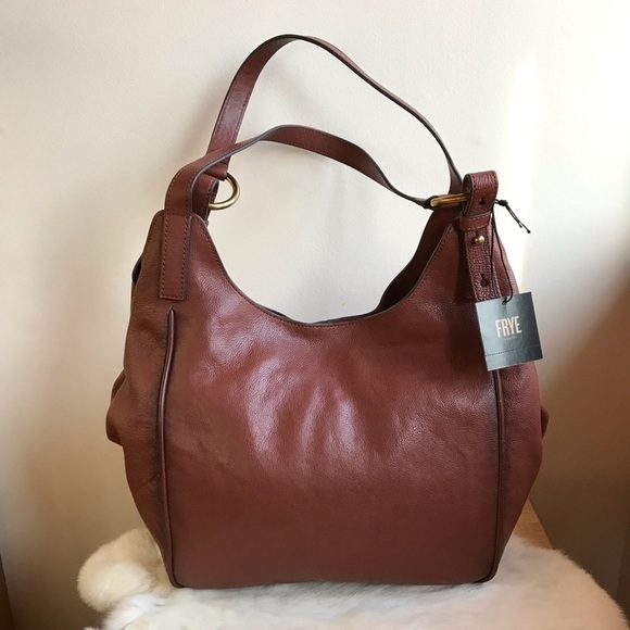 Frye Madison Leather Shoulder Bag Cognac - Picture 2 of 8
